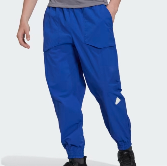 Adidas Men's Cargo Tracksuit Bottoms Sportswear Lucid Blue xs - Picture 2 of 5